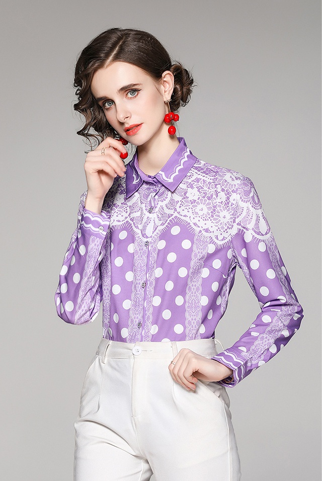 European style slim all-match fashion shirt