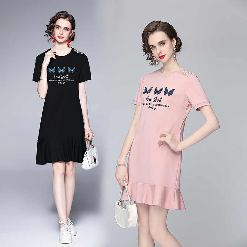 Fashion summer Casual butterfly dress for women