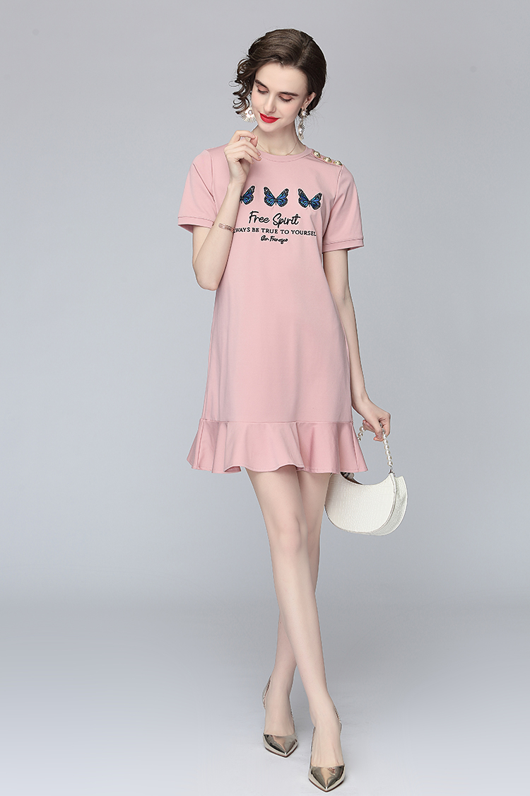 Fashion summer Casual butterfly dress for women