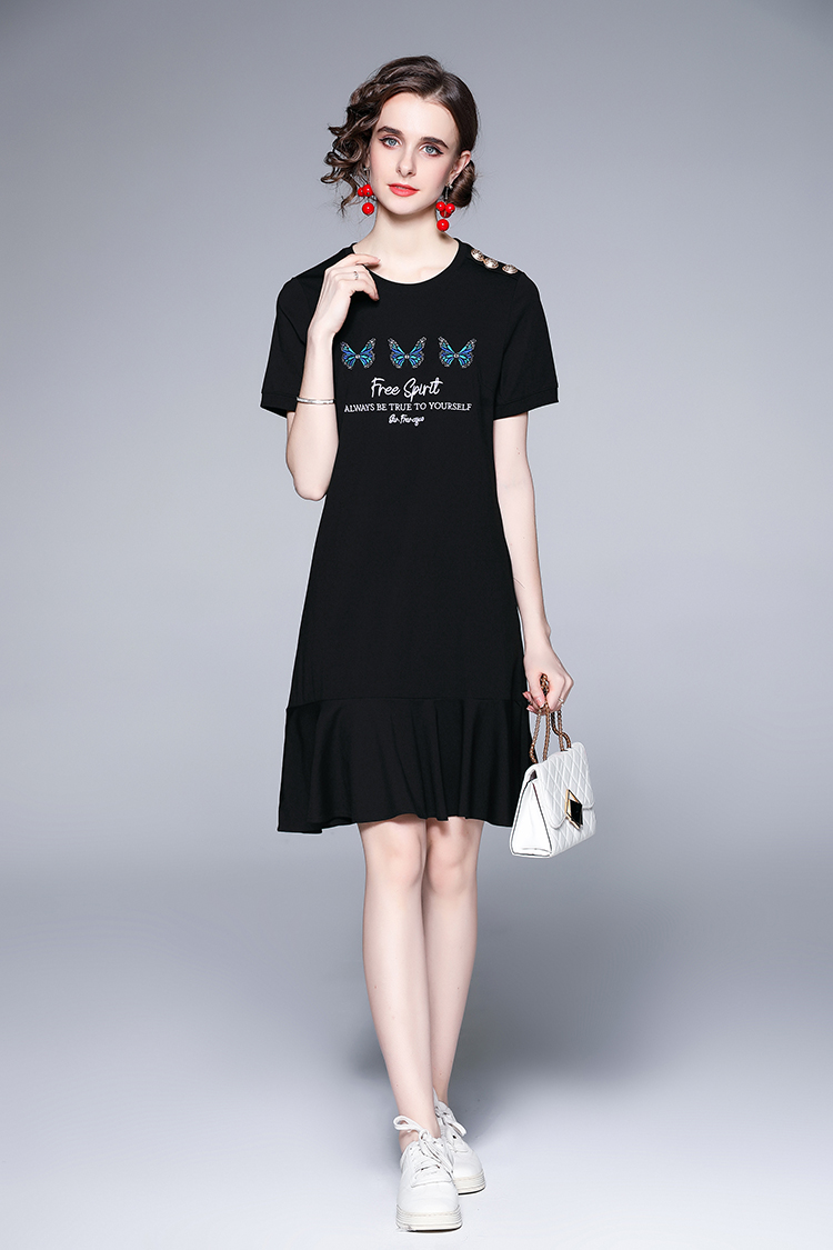 Fashion summer Casual butterfly dress for women