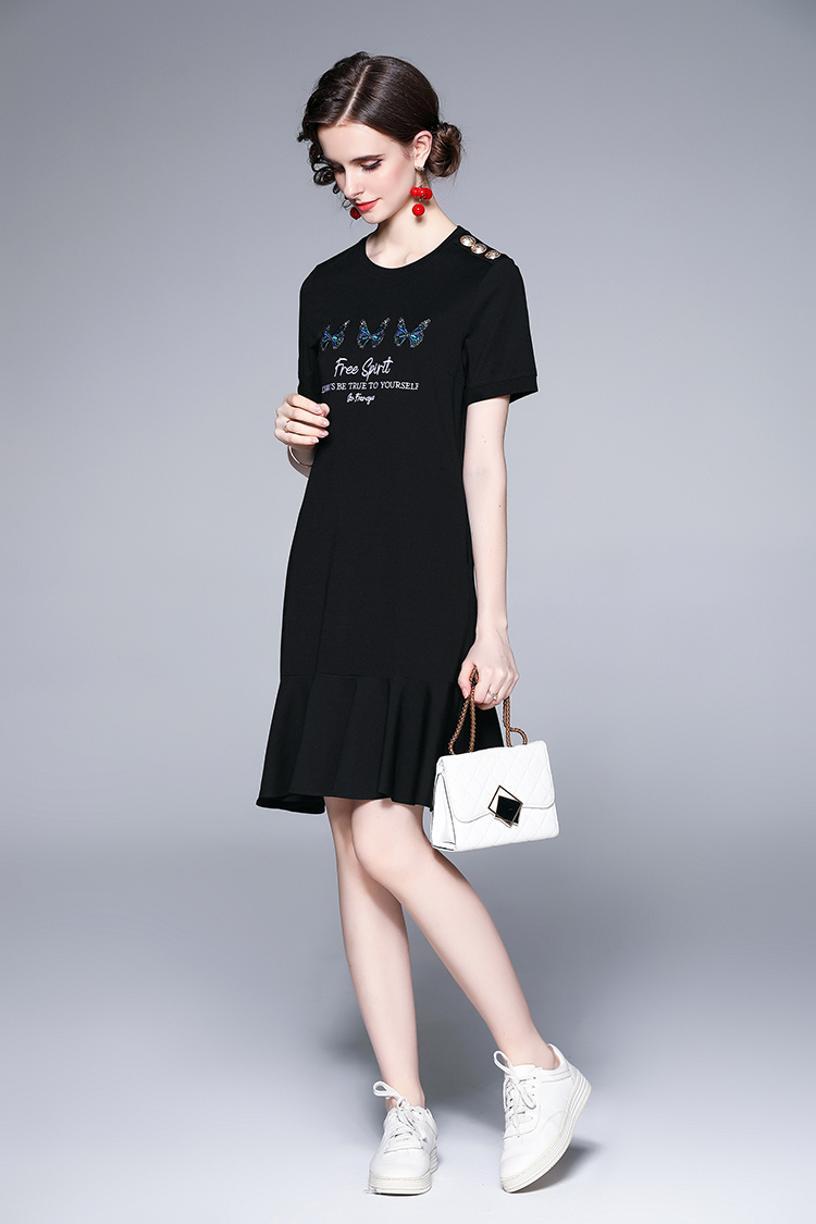 Fashion summer Casual butterfly dress for women