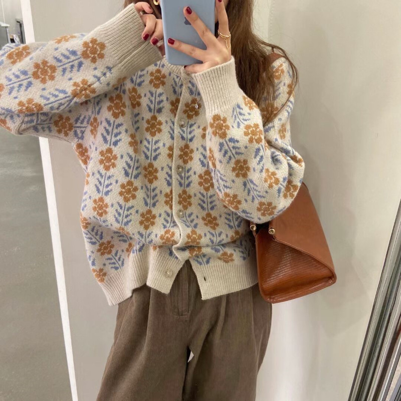 Korean style spring and autumn coat lazy sweater