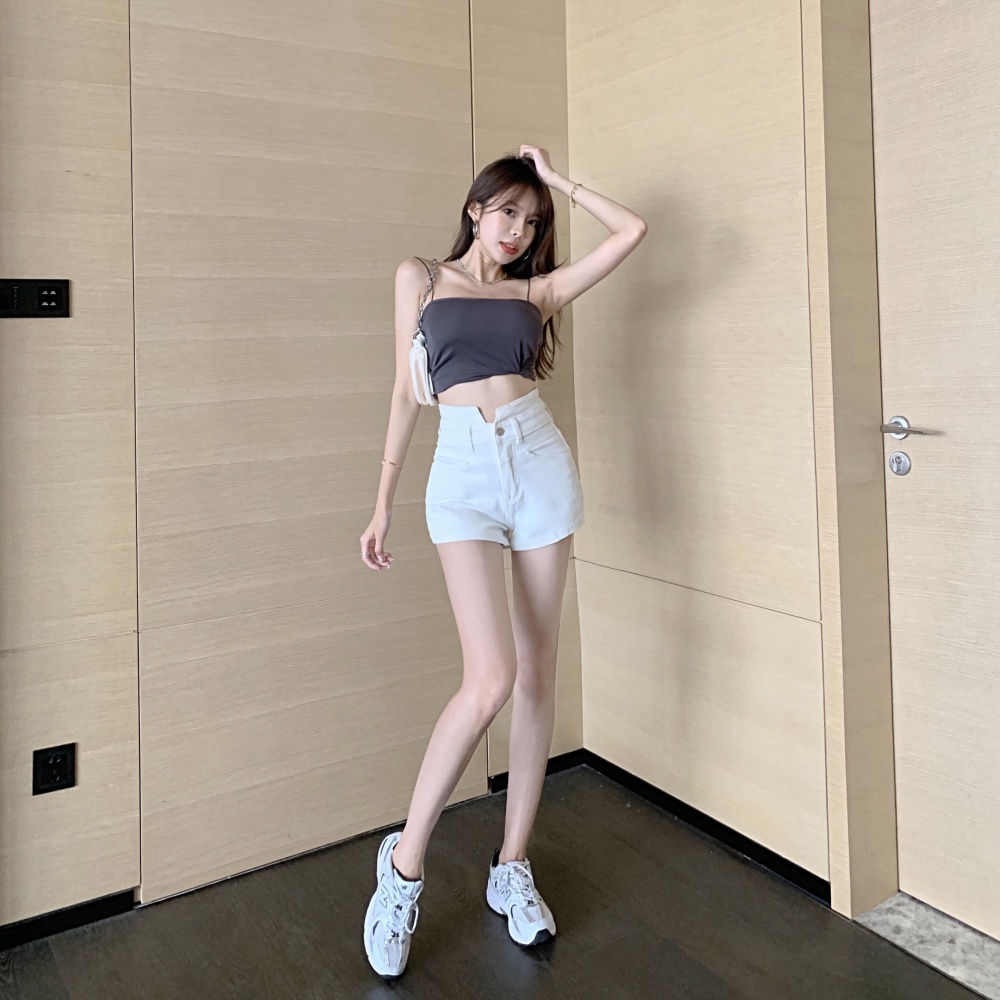 Korean style slim jeans tight summer shorts for women