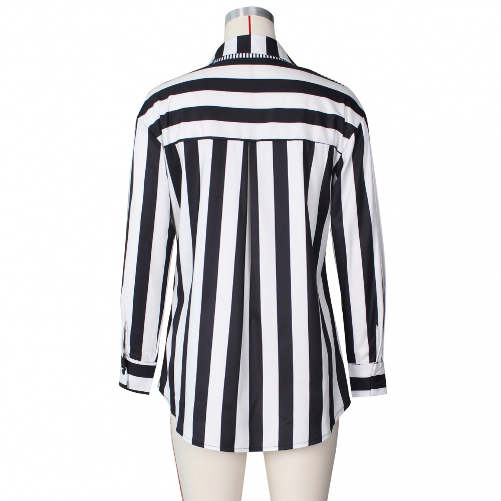 Stripe fashion shirt autumn skirt for women