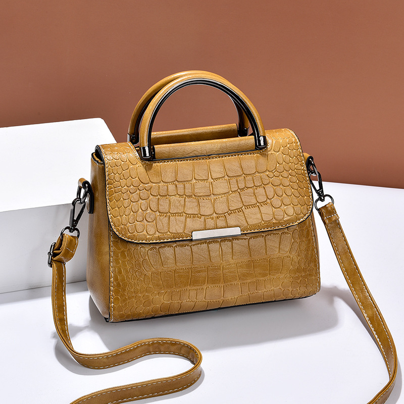 Fashion stone pattern handbag personality retro bag