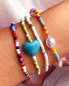Turquoise bracelets pearl accessories for women