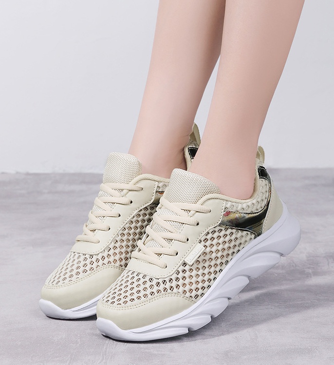 Mesh summer low before lacing hollow shoes for women