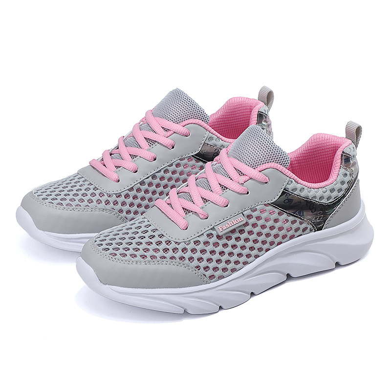 Mesh summer low before lacing hollow shoes for women