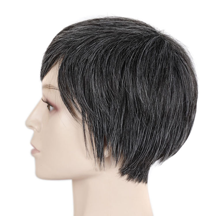Perform white headgear colors middle-aged wig for men