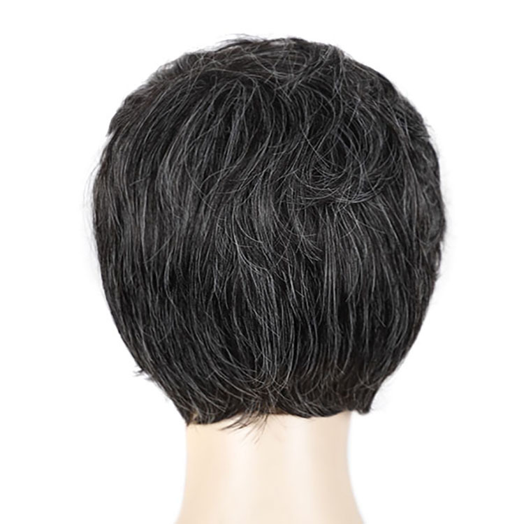 Colors wig middle-aged headgear for women