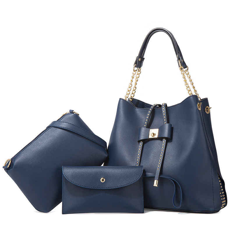 Fashionable butterfly diagonal handbag 3pcs set for women
