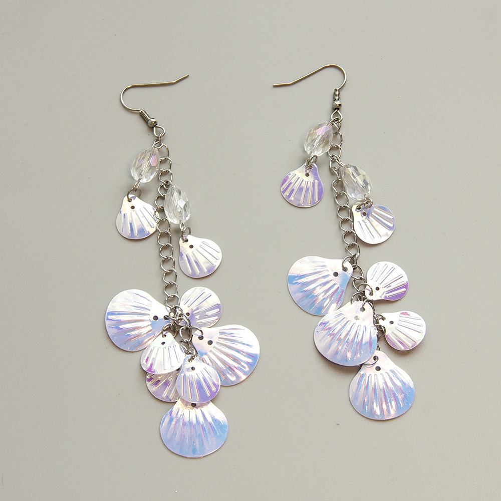 Collocation role-play mermaid shell earrings