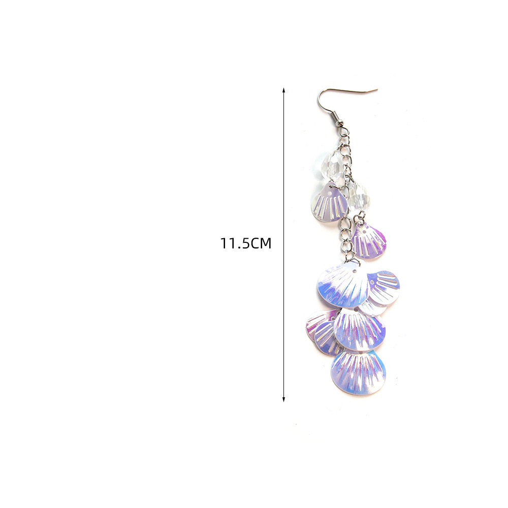 Collocation role-play mermaid shell earrings