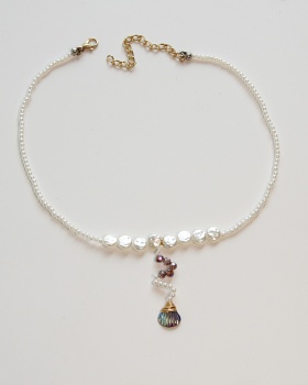Pearl mermaid accessories travel collocation necklace
