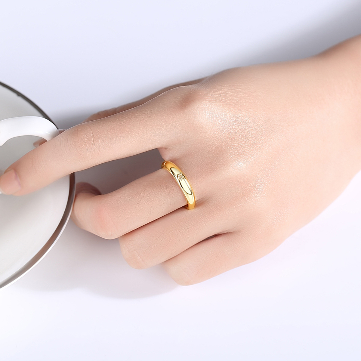 Simple opening retro fashion Korean style adjustable ring