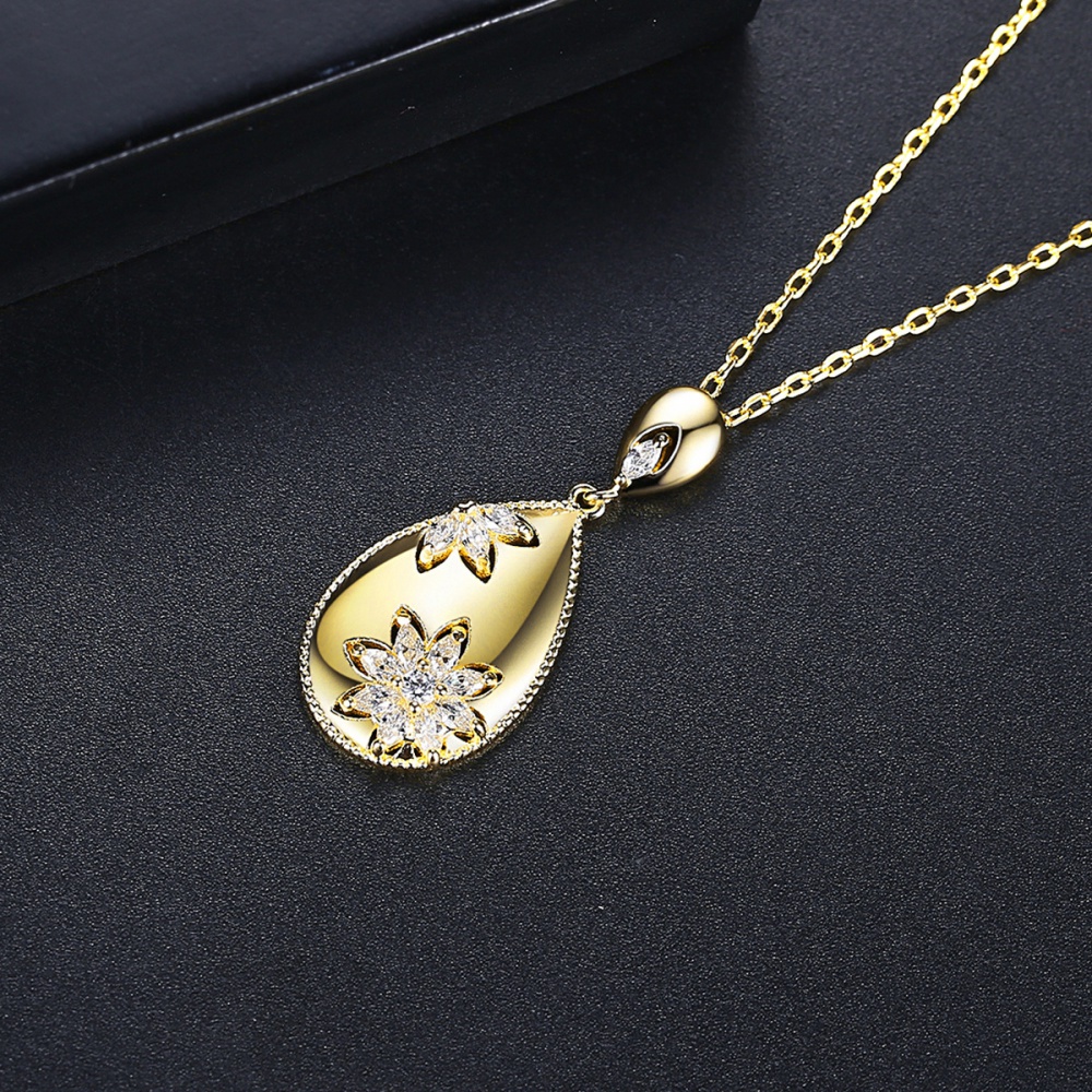 Pendant European style drops of water necklace for women