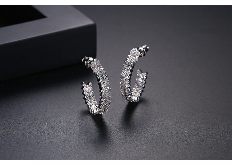 Summer banquet accessories zircon earrings for women