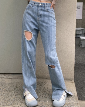 Spicegirl wide leg pants loose jeans for women