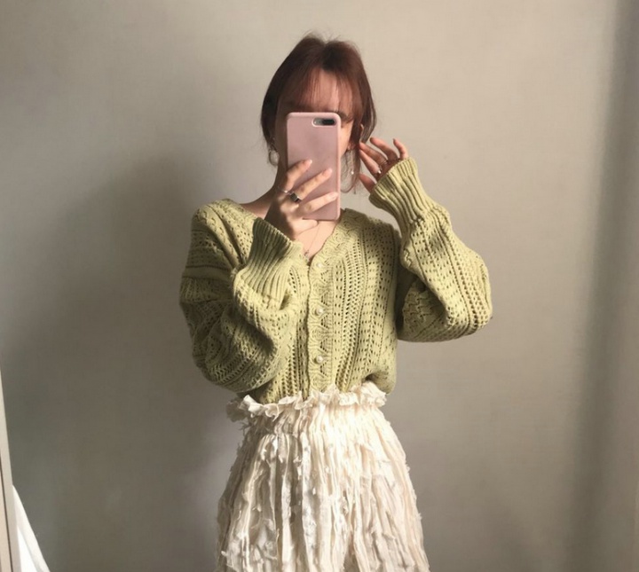 Spring and autumn coat Korean style sweater for women