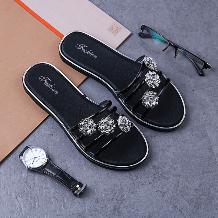 Casual wears outside shoes summer flat slippers for women
