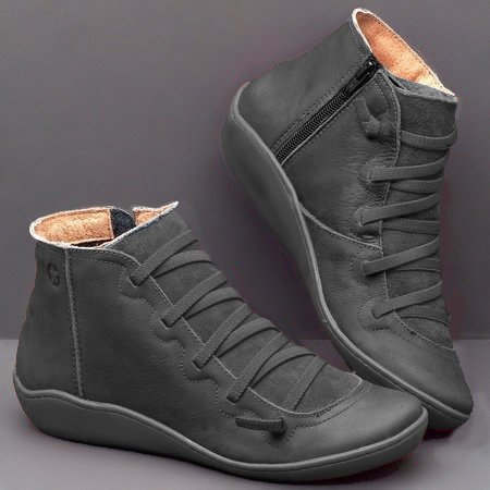 Large yard flat boots Casual martin boots for women