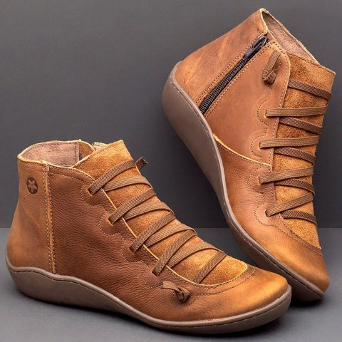 Large yard flat boots Casual martin boots for women