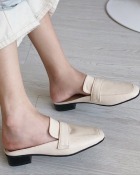 Summer Korean style low British style slippers for women
