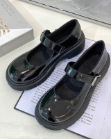 Small low shoes flat leather shoes for women