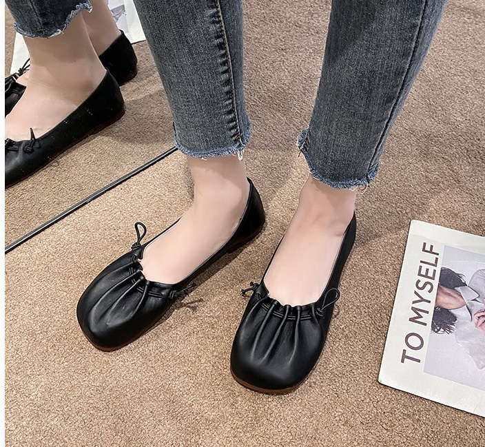 Korean style elastic shoes low peas shoes for women