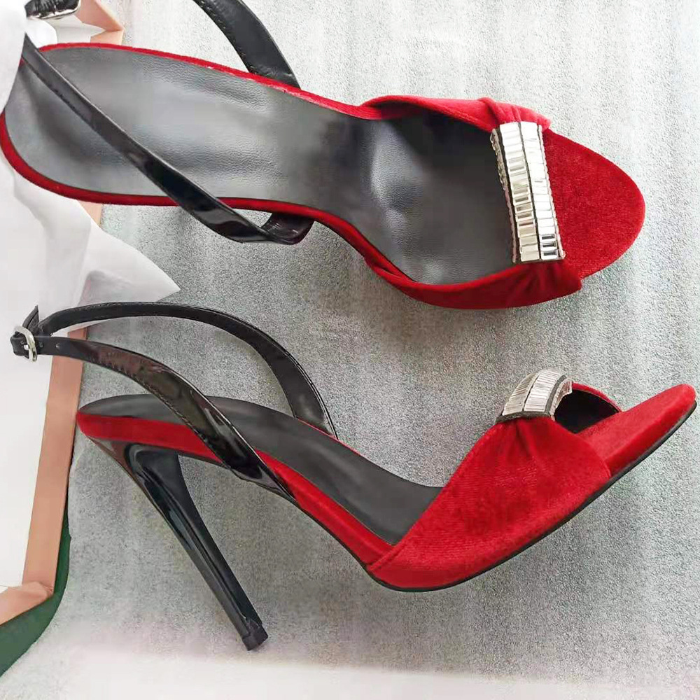 European style high-heeled sandals banquet shoes for women