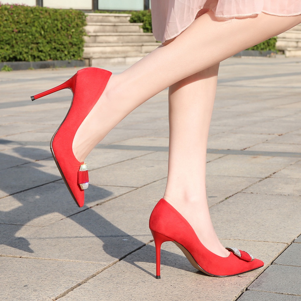 Large yard high-heeled shoes wedding shoes for women