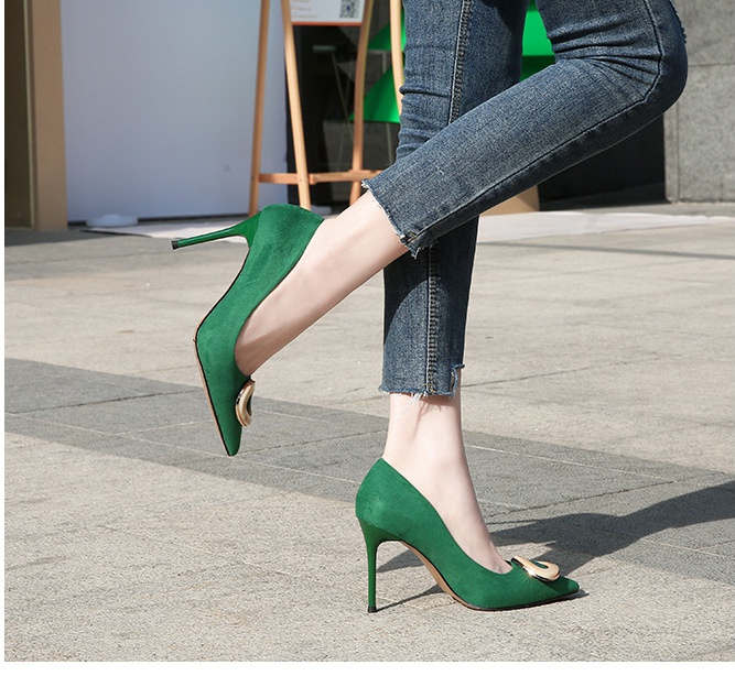 European style fashion large yard high-heeled shoes