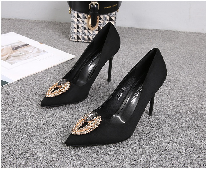 Korean style high-heeled shoes rhinestone shoes