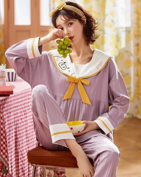 Lovely homewear spring and autumn pajamas 2pcs set for women