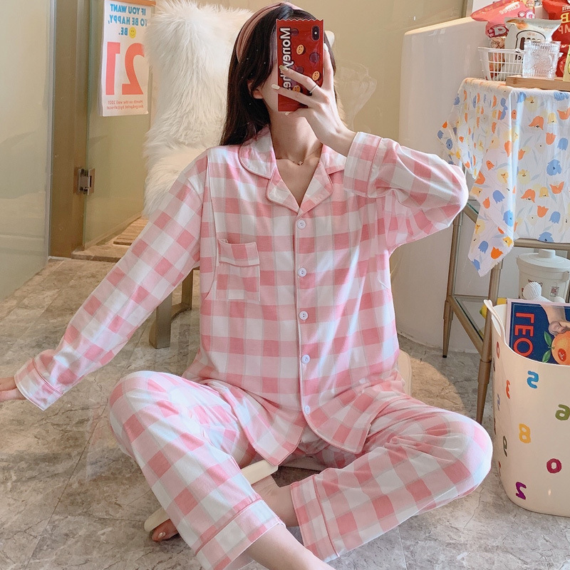 Postnatal nursing clothing thin pajamas a set