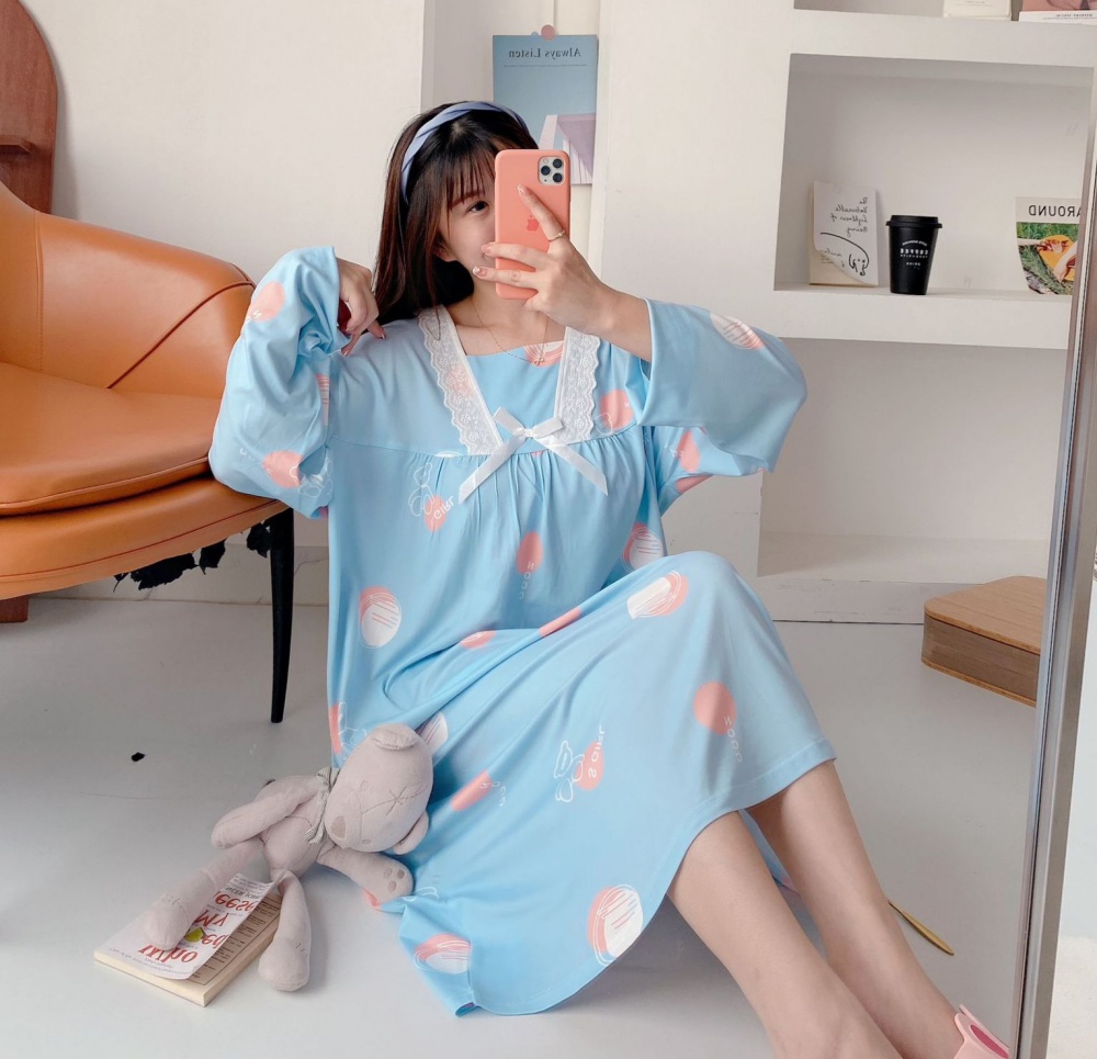 Sweet lovely spring and autumn pajamas for women