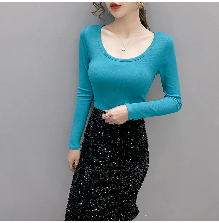 Western style bottoming shirt fashion tops for women