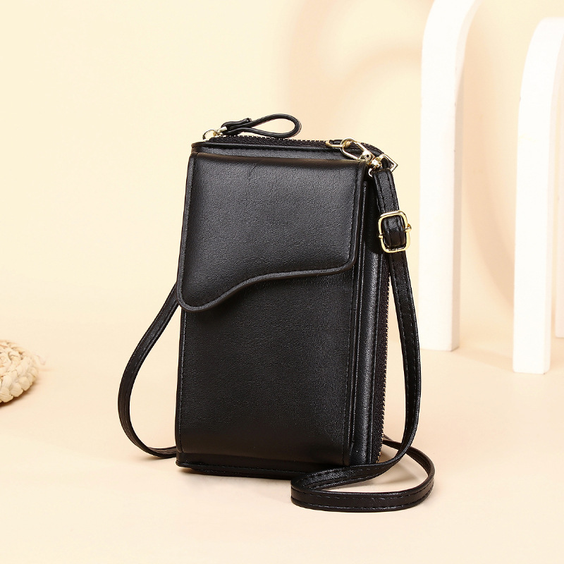Long wallet high capacity messenger bag for women
