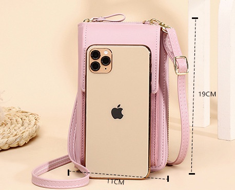 Lock catch messenger bag simple phone package for women