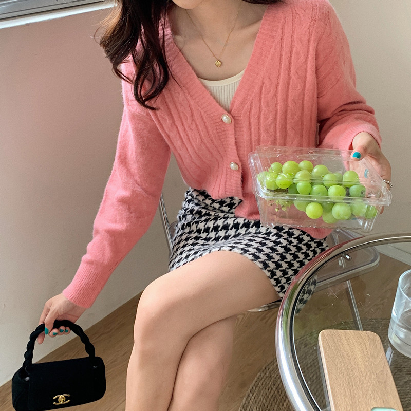 Spring and autumn cardigan knitted sweater for women