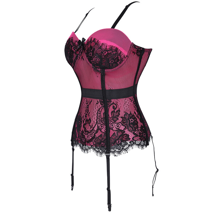Breast care lace corset rims court style underwear