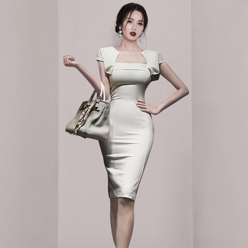 Summer profession Korean style temperament dress for women