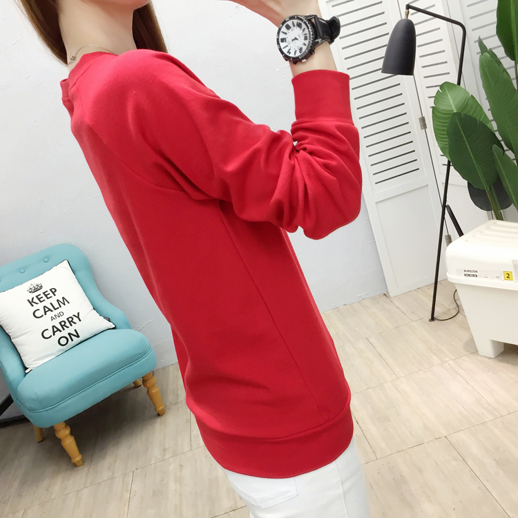 All-match large yard tops autumn Korean style T-shirt for women