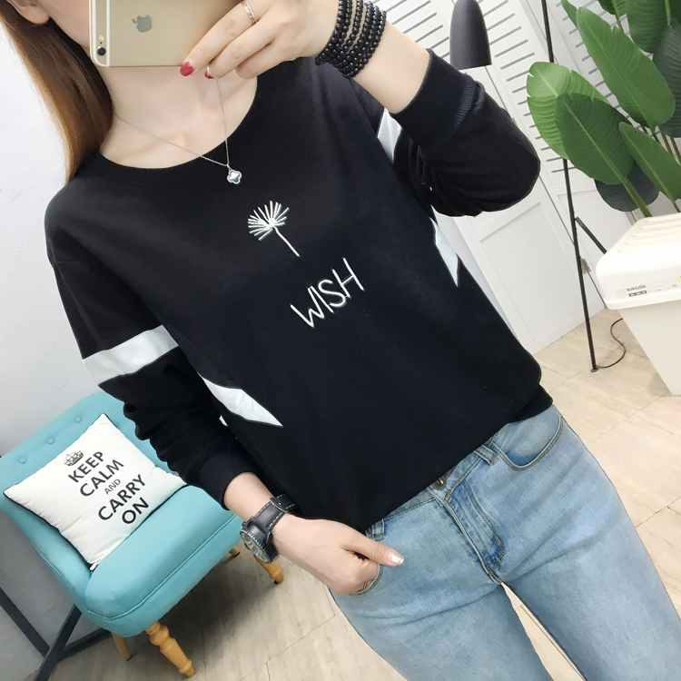 Loose bat sleeve tops Korean style T-shirt for women