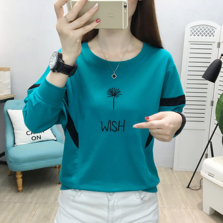 Loose bat sleeve tops Korean style T-shirt for women