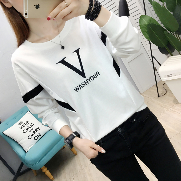 Korean style loose T-shirt all-match girl hoodie