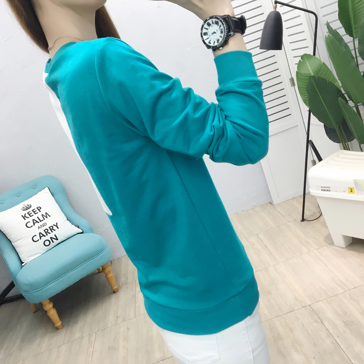 Large yard round neck tops long sleeve hoodie for women