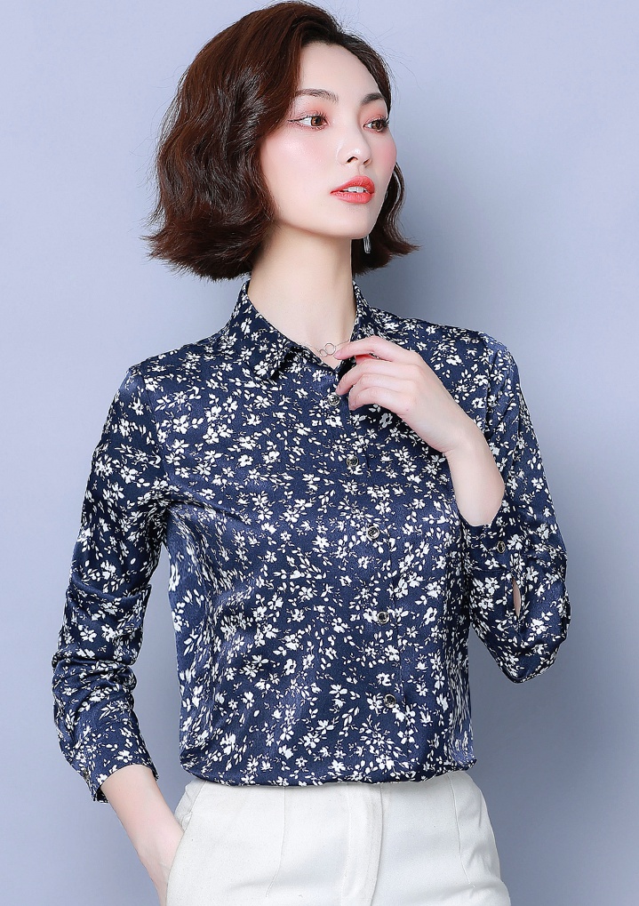 Slim temperament tops autumn shirt for women