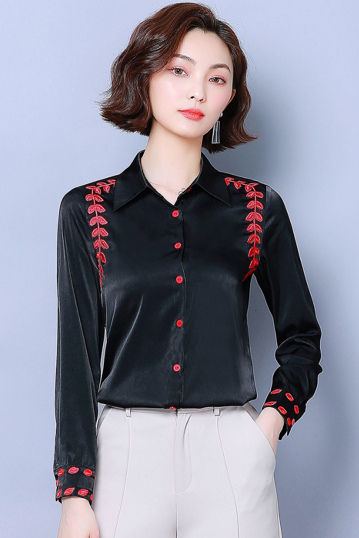 Long sleeve business suit chiffon shirt for women