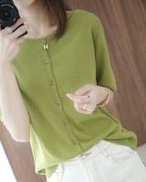 Short sleeve loose short coat autumn and winter knitted skirt